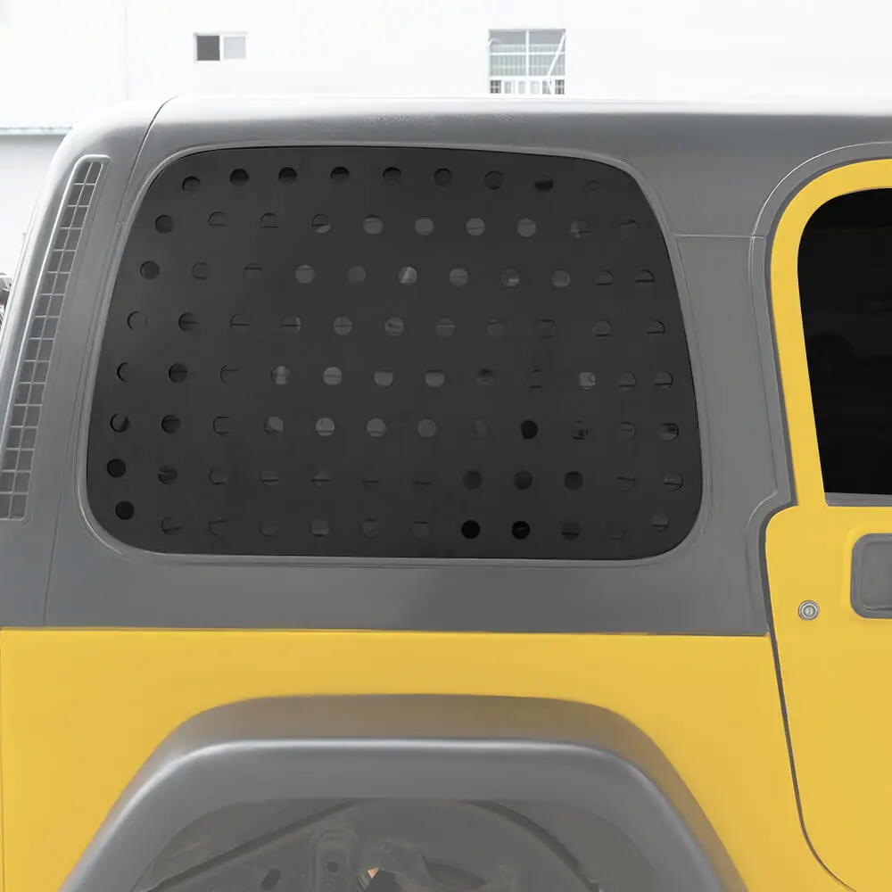 For 1997-2006 Jeep Wrangler TJ Rear Window Glass Guards Cover Trim - Image 3