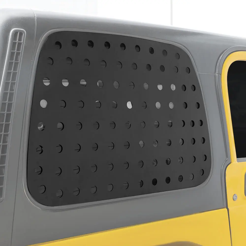 For 1997-2006 Jeep Wrangler TJ Rear Window Glass Guards Cover Trim - Image 5