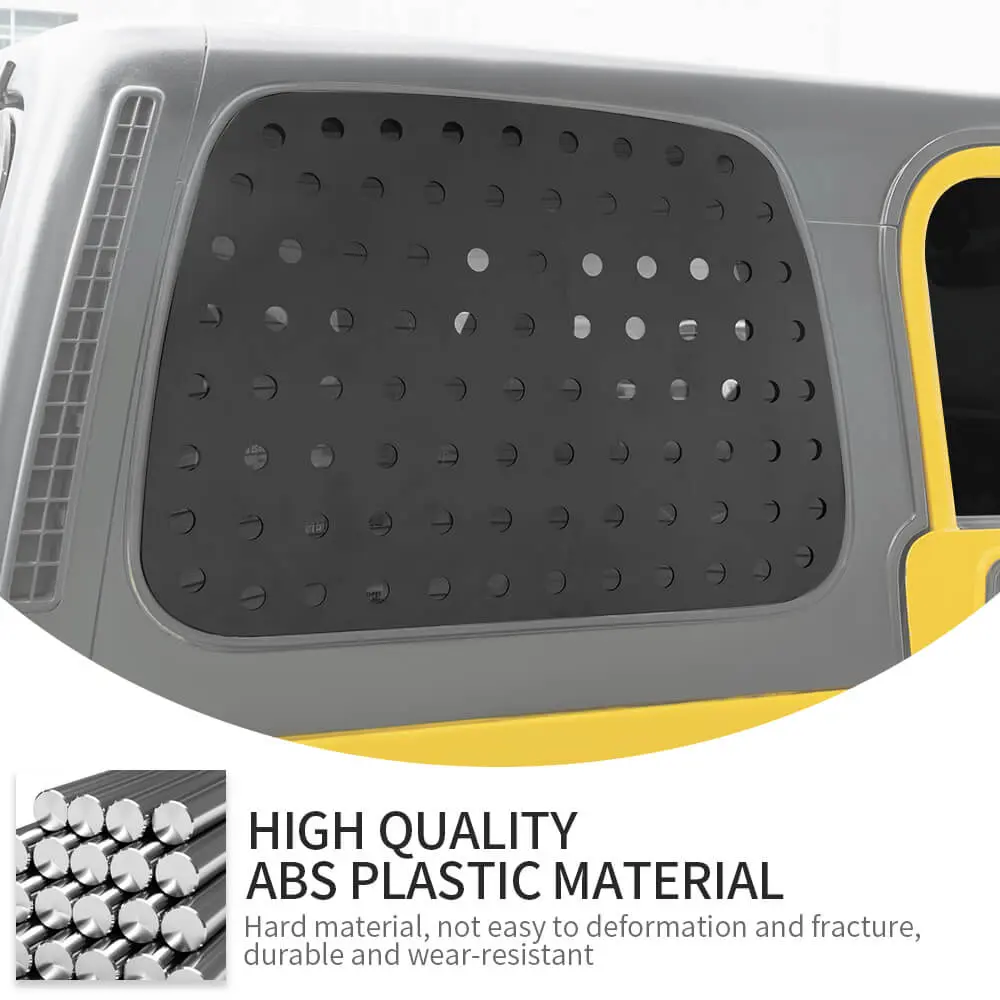 For 1997-2006 Jeep Wrangler TJ Rear Window Glass Guards Cover Trim - Image 9