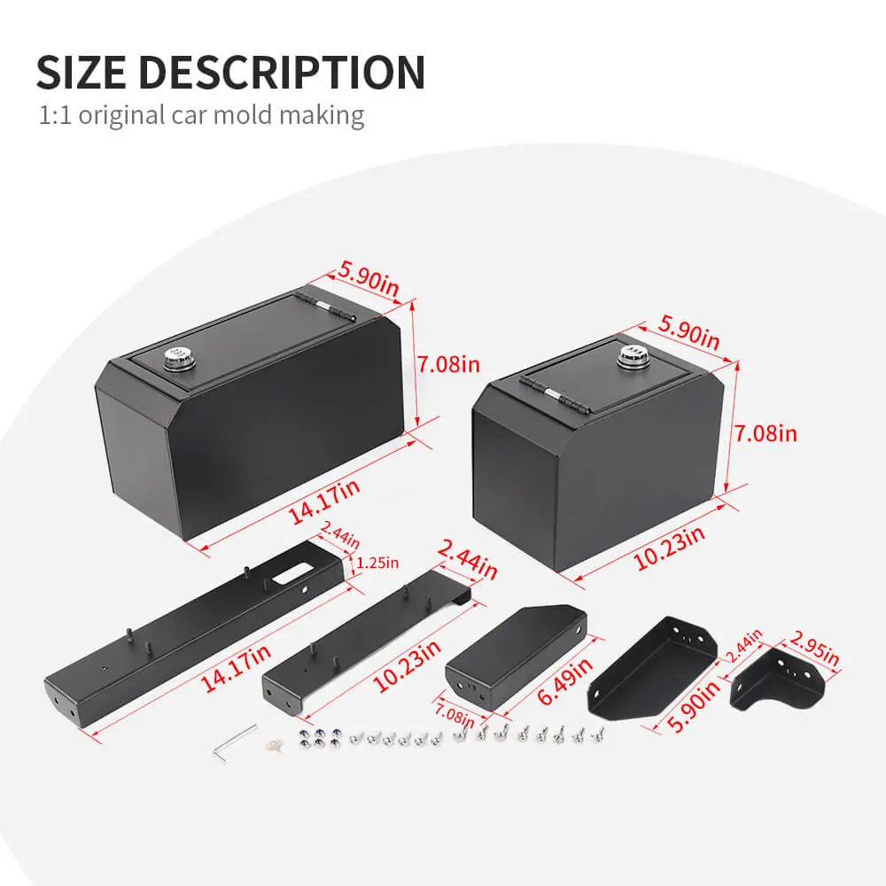 For 1997-2006 Jeep Wrangler TJ Trunk Safe Box Storage Vault Lock Tray - Image 9