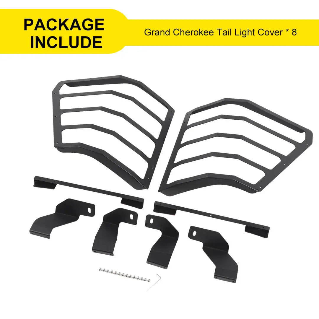 For 2007-2010 Jeep Grand Cherokee WK2 Rear Tail Light Lamp Bezels Cover Trim (2 pcs) - Image 10