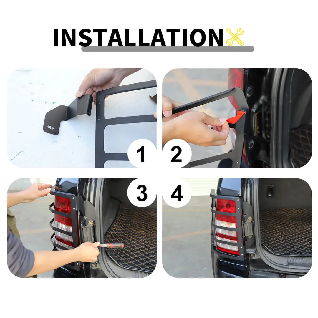 For 2007-2010 Jeep Grand Cherokee WK2 Rear Tail Light Lamp Bezels Cover Trim (2 pcs) - Image 8