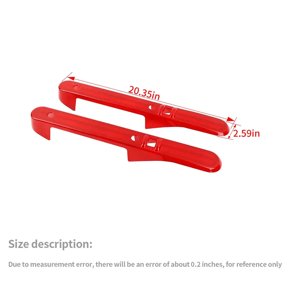 For 2007-2010 Jeep Wrangler JK 2 Door Interior Door Armrest Handle Cover Trim Decor - Image 7