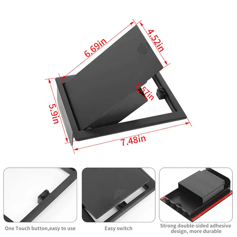 For 2007-2010 Jeep Wrangler JK Center Console Armrest Box Storage Box - Image 10