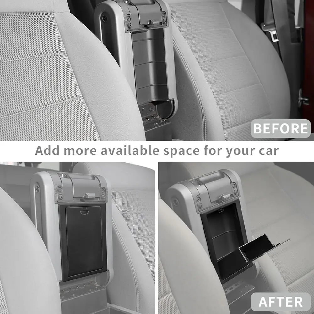 For 2007-2010 Jeep Wrangler JK Center Console Armrest Box Storage Box - Image 2