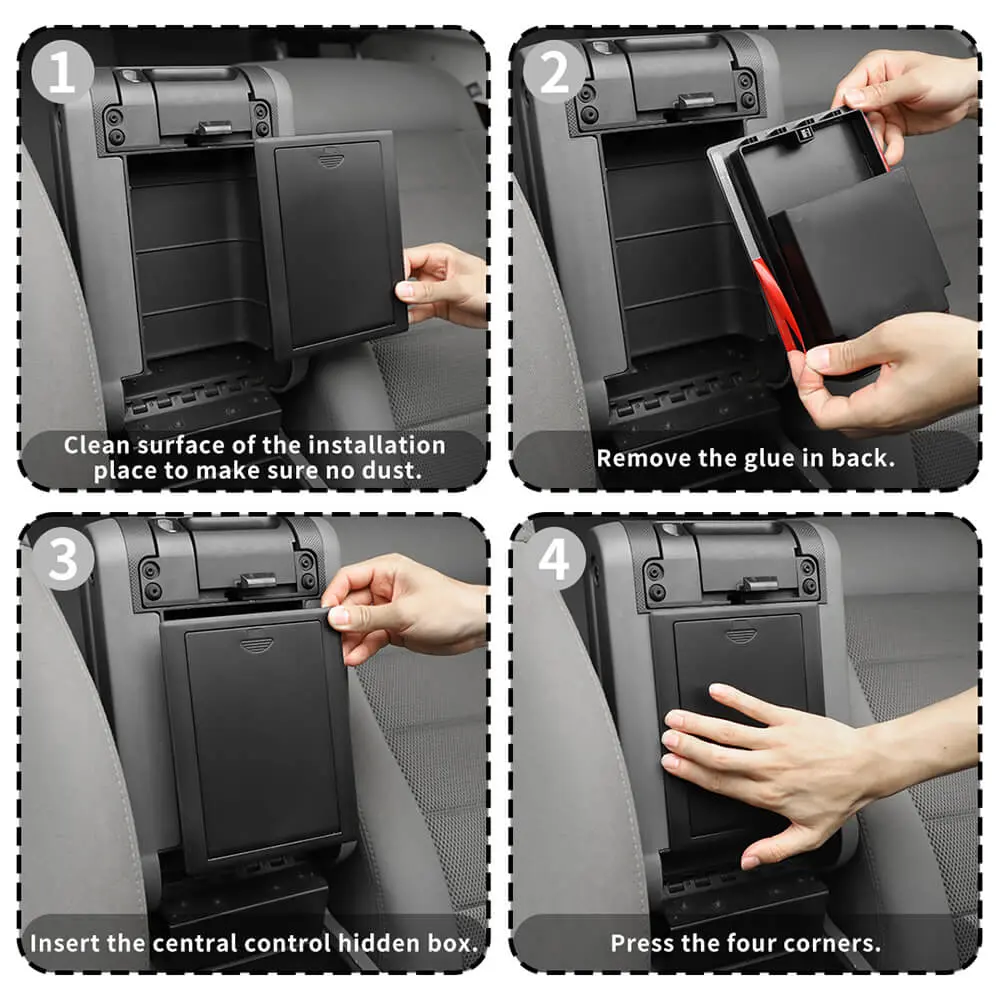For 2007-2010 Jeep Wrangler JK Center Console Armrest Box Storage Box - Image 6