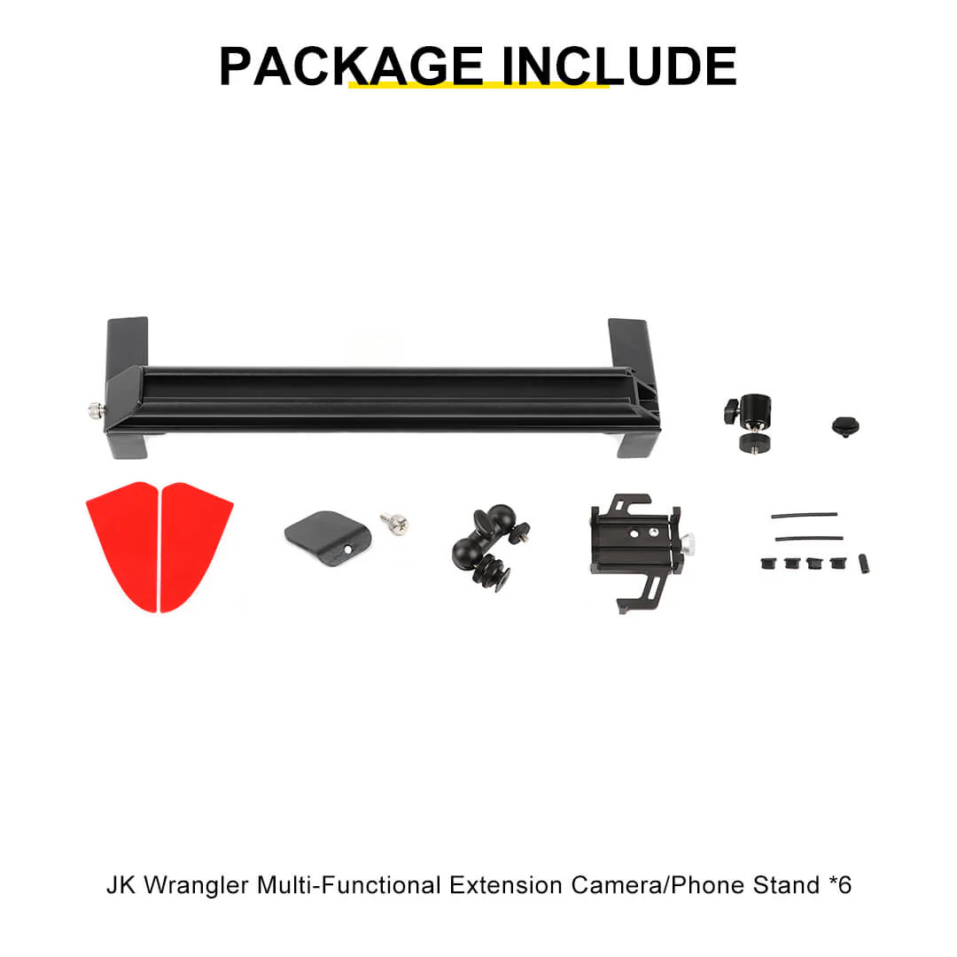 For 2007-2010 Jeep Wrangler JK Center Console Dash Phone & Action Camera Holder Slider Mount Bracket - Image 13