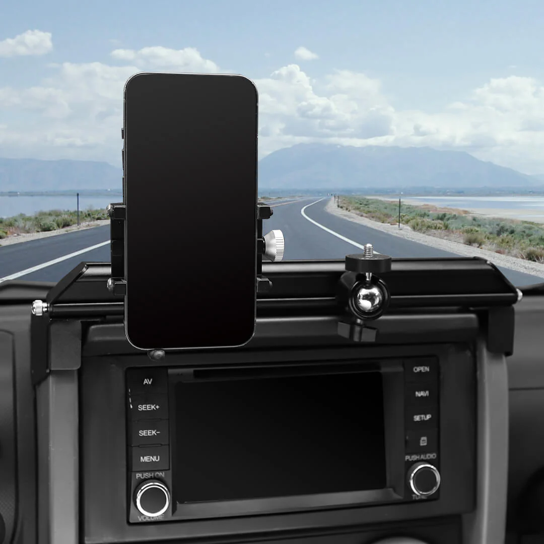 For 2007-2010 Jeep Wrangler JK Center Console Dash Phone & Action Camera Holder Slider Mount Bracket - Image 6