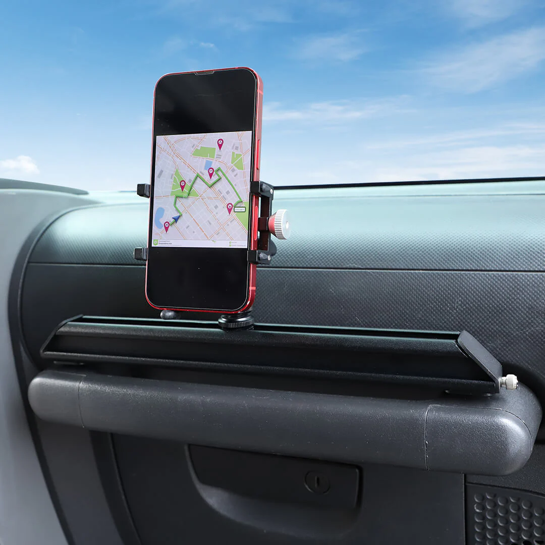 For 2007-2010 Jeep Wrangler JK Center Console Multifunctional Extensible Phone Holder Bracket - Image 3