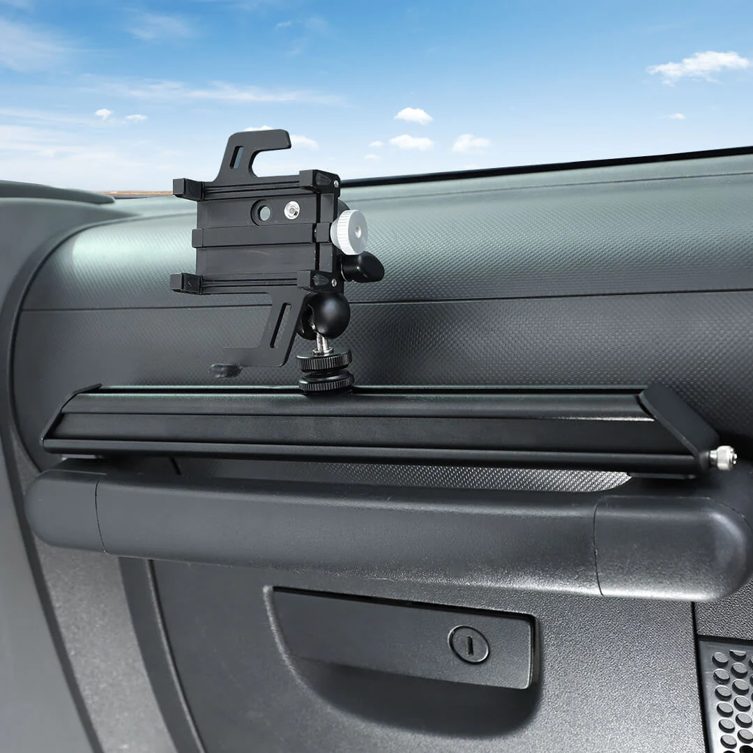 For 2007-2010 Jeep Wrangler JK Center Console Multifunctional Extensible Phone Holder Bracket - Image 5
