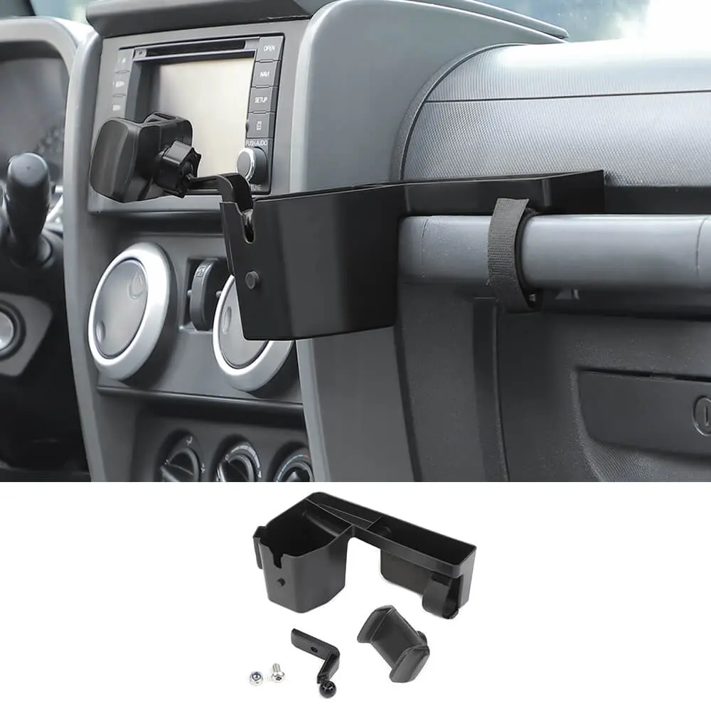 For 2007-2010 Jeep Wrangler JK Co-pilot Handle Storage Box Phone Holder Mount - Image 12