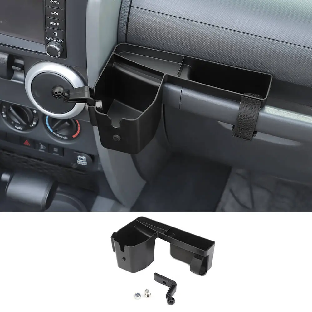 For 2007-2010 Jeep Wrangler JK Co-pilot Handle Storage Box Phone Holder Mount - Image 14