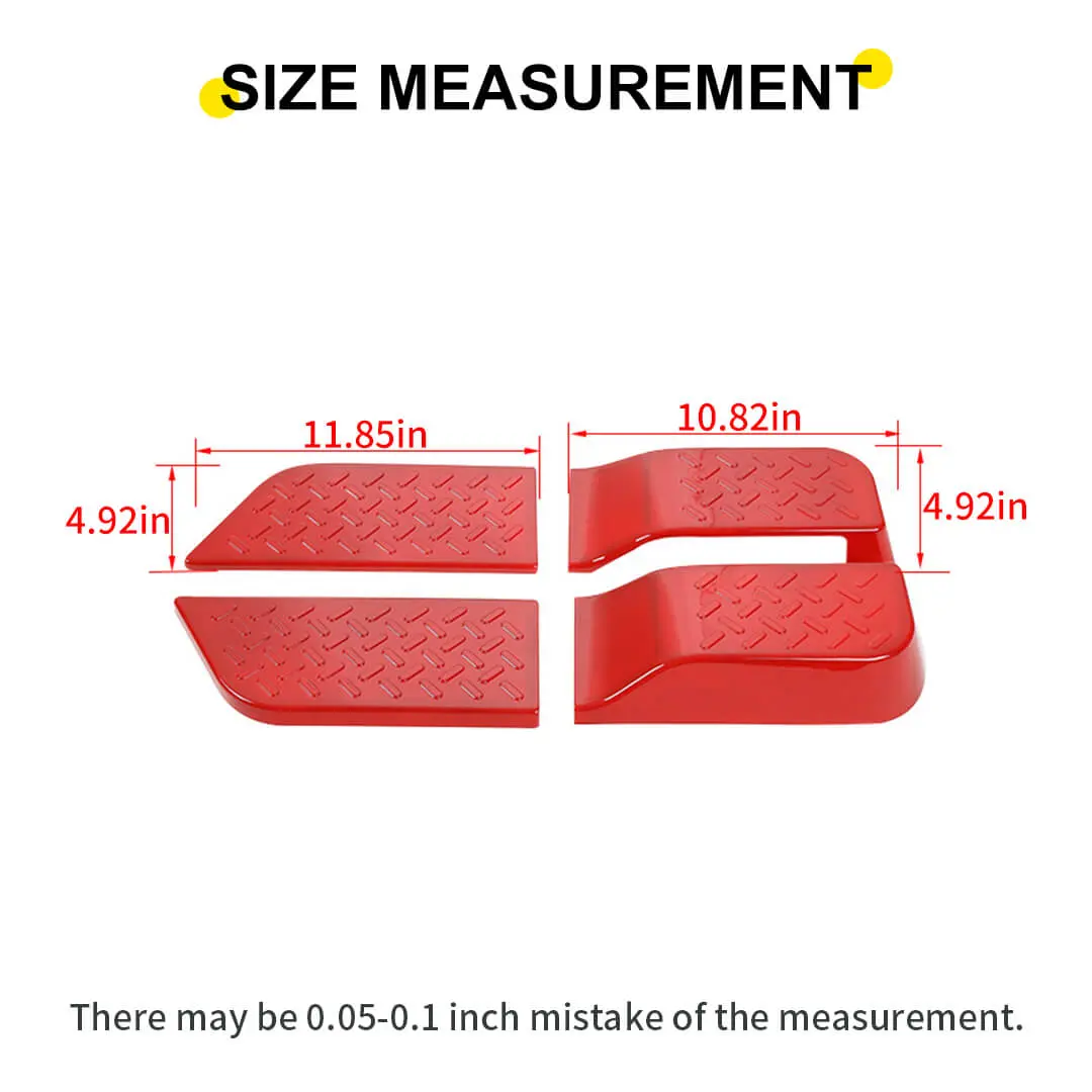 For 2007-2010 Jeep Wrangler JK Interior Door Panel Decor Cover Trim (4 pcs) - Image 11