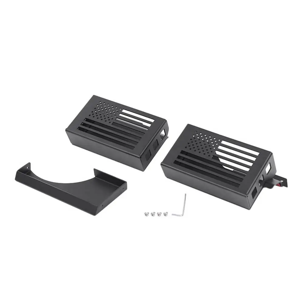 For 2007-2010 Jeep Wrangler JK Upgraded Gear Shift Side Organizer Box Storage Black - Image 10