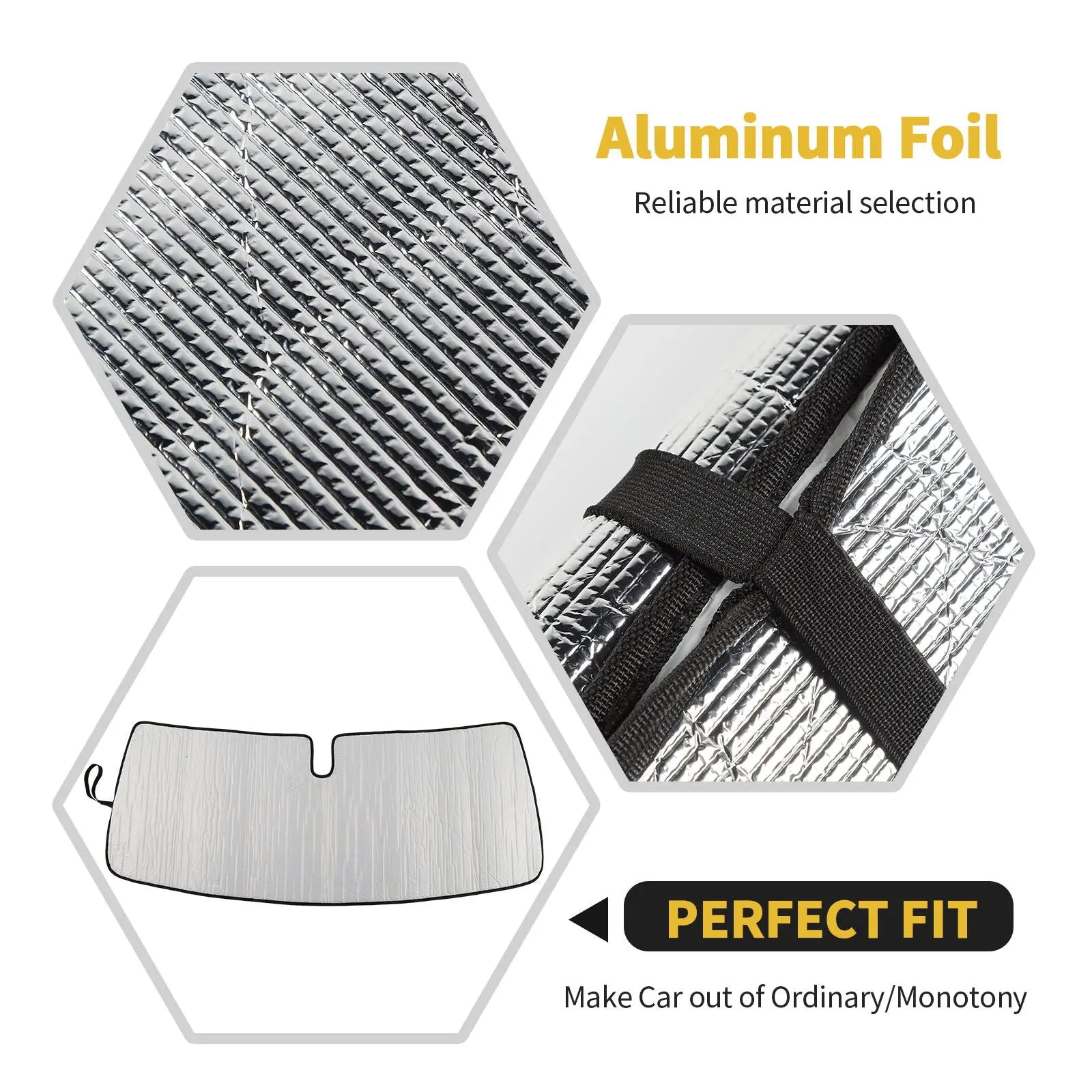 For 2007-2012 Jeep Liberty Windshield Sun Shade Car Sunshades - Image 2