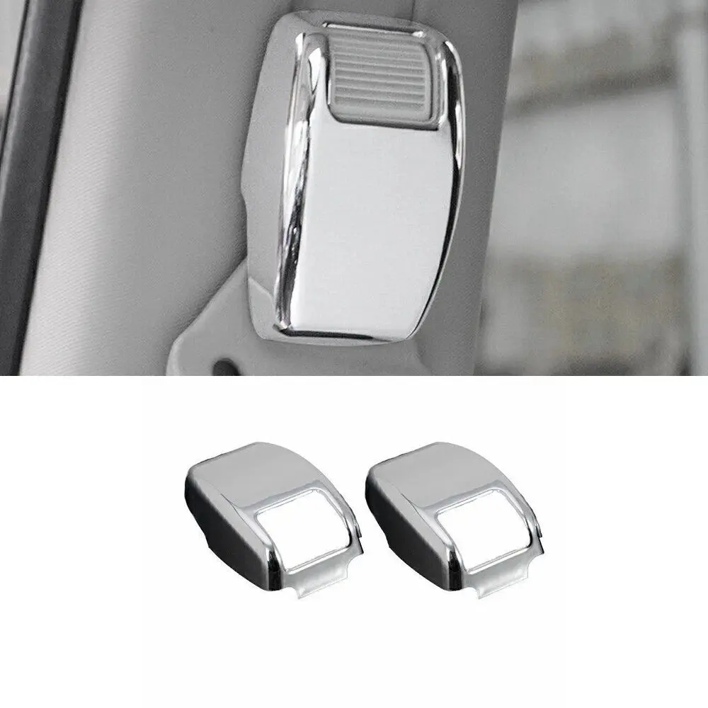 For 2007-2016 Jeep Compass/2011-2016 Patriot Interior Seat Safety Belt Button Cover Trim - Image 11