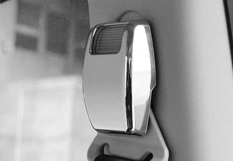 For 2007-2016 Jeep Compass/2011-2016 Patriot Interior Seat Safety Belt Button Cover Trim - Image 3