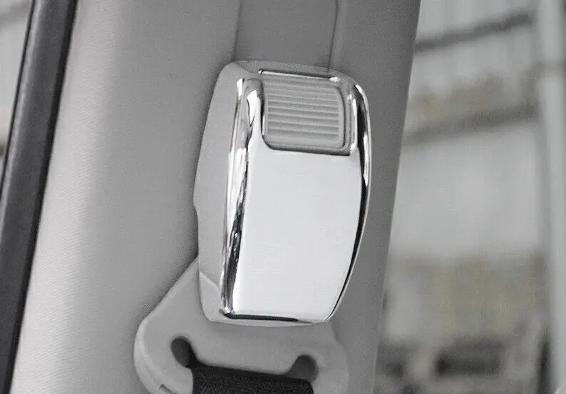For 2007-2016 Jeep Compass/2011-2016 Patriot Interior Seat Safety Belt Button Cover Trim - Image 4