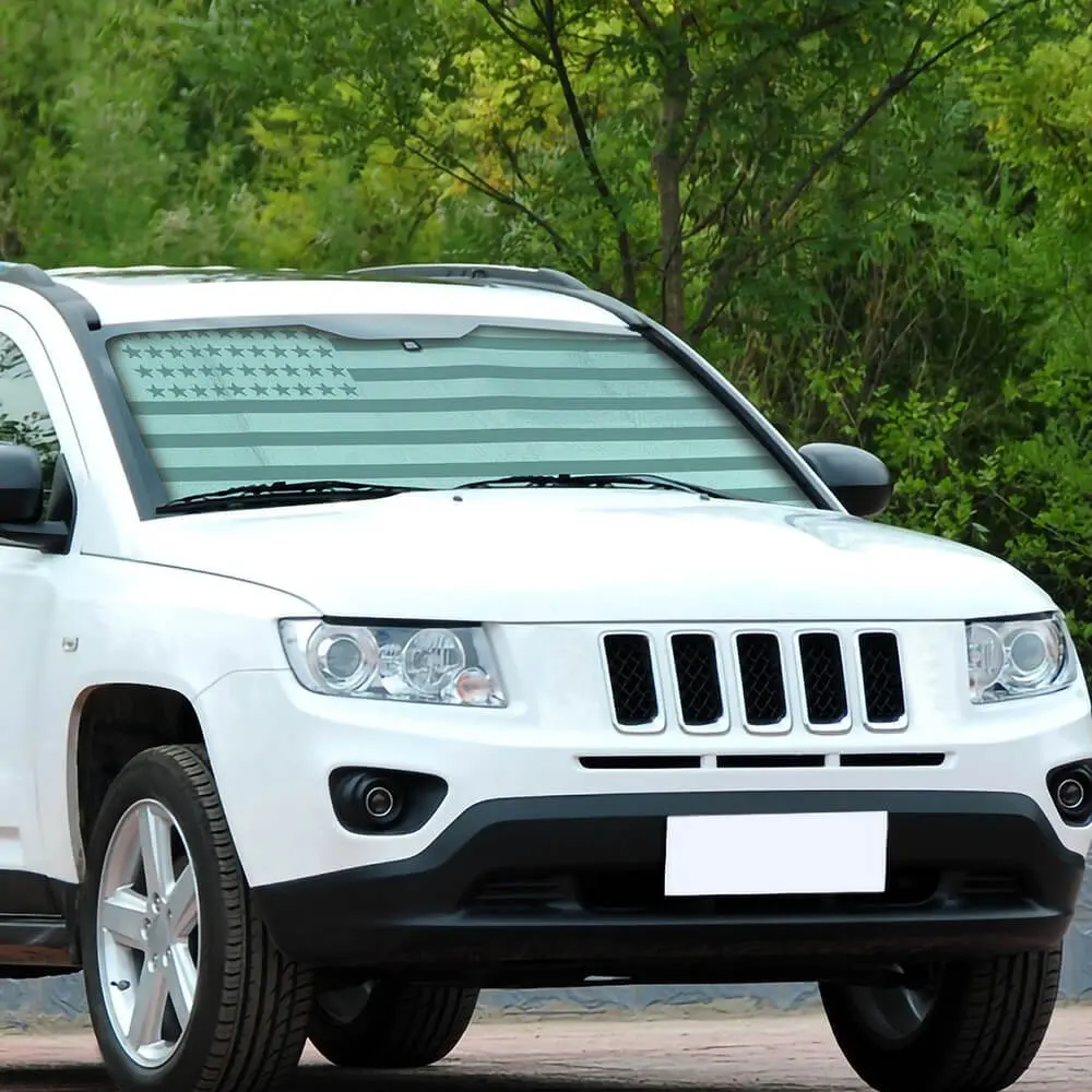 For 2007-2016 Jeep Compass Car Windshield Sunshade, Front Window Sun Shade Foldable Sun Visor Sunscreen - Image 3