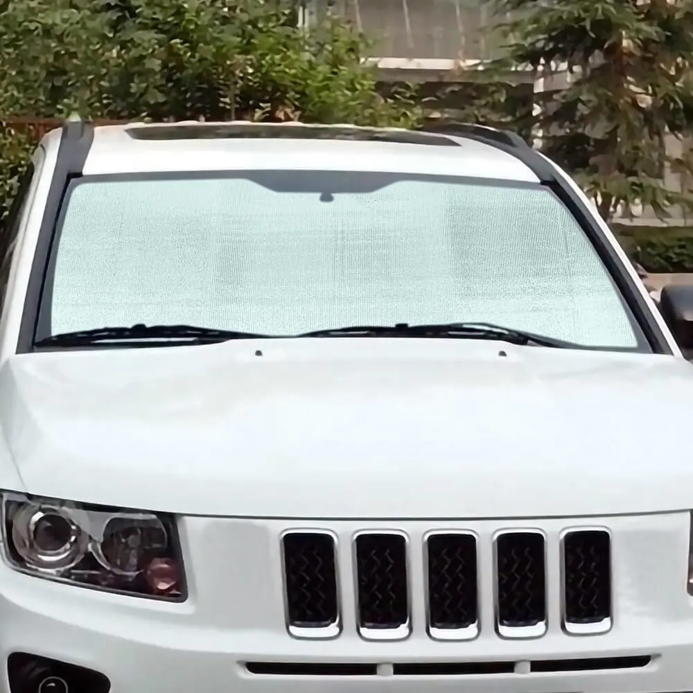 For 2007-2016 Jeep Compass Car Windshield Sunshade, Front Window Sun Shade Foldable Sun Visor Sunscreen - Image 4