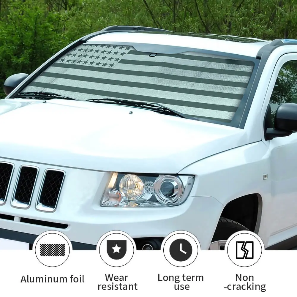 For 2007-2016 Jeep Compass Car Windshield Sunshade, Front Window Sun Shade Foldable Sun Visor Sunscreen - Image 6