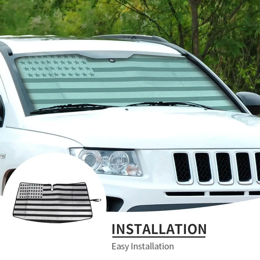 For 2007-2016 Jeep Compass Car Windshield Sunshade, Front Window Sun Shade Foldable Sun Visor Sunscreen - Image 7