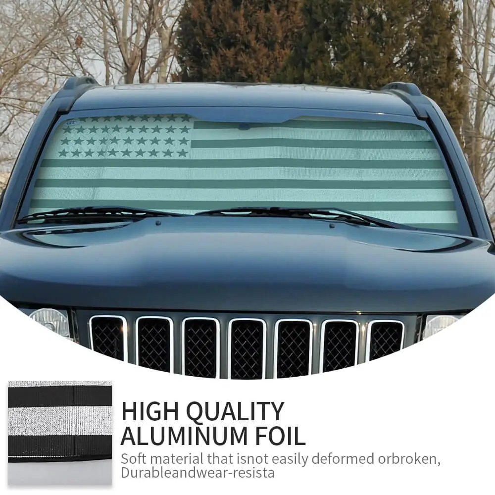 For 2007-2016 Jeep Compass Car Windshield Sunshade, Front Window Sun Shade Foldable Sun Visor Sunscreen - Image 8