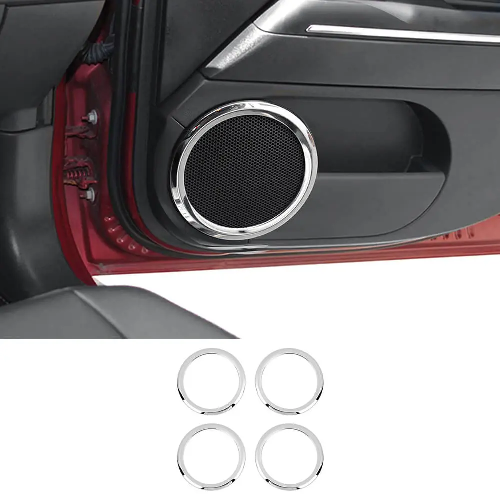 For 2007-2016 Jeep Compass/2011-2016 Jeep Patriot Car Door Speaker Horn Collar Frame Ring Trim - Image 13