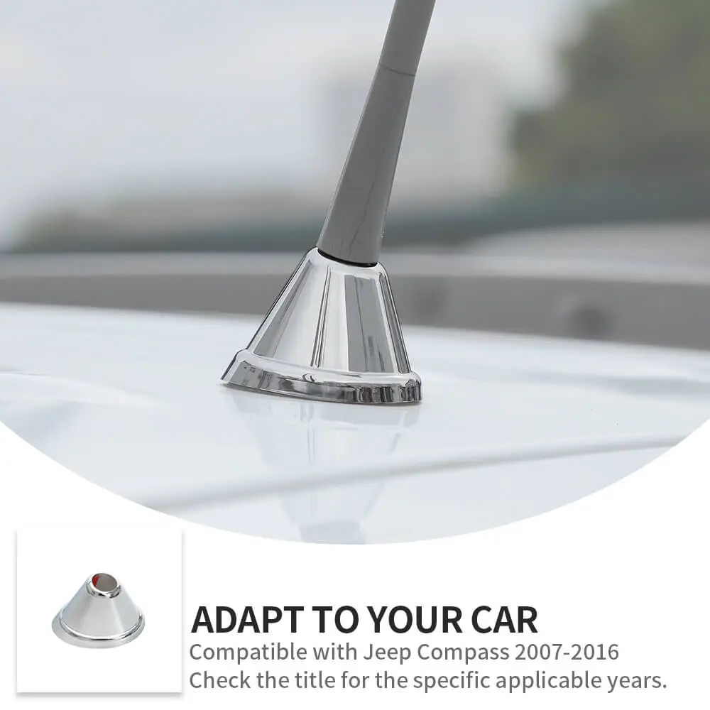 For 2007-2016 Jeep Compass/2011-2016 Patriot Exterior Antenna Receiver Base Trim Cover - Image 9