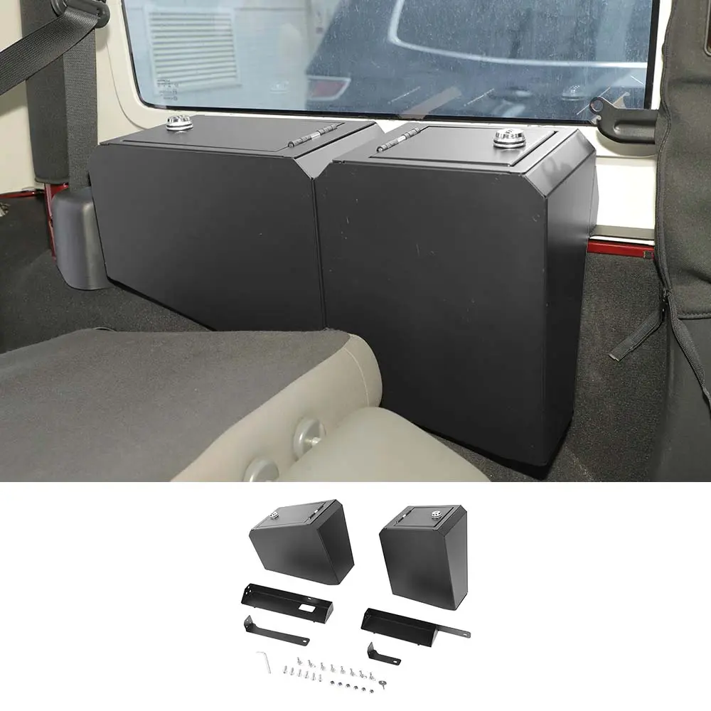 For 2007-2018 Jeep Wrangler JK 2-Dr Trunk Security Storage Box with Combination Lock