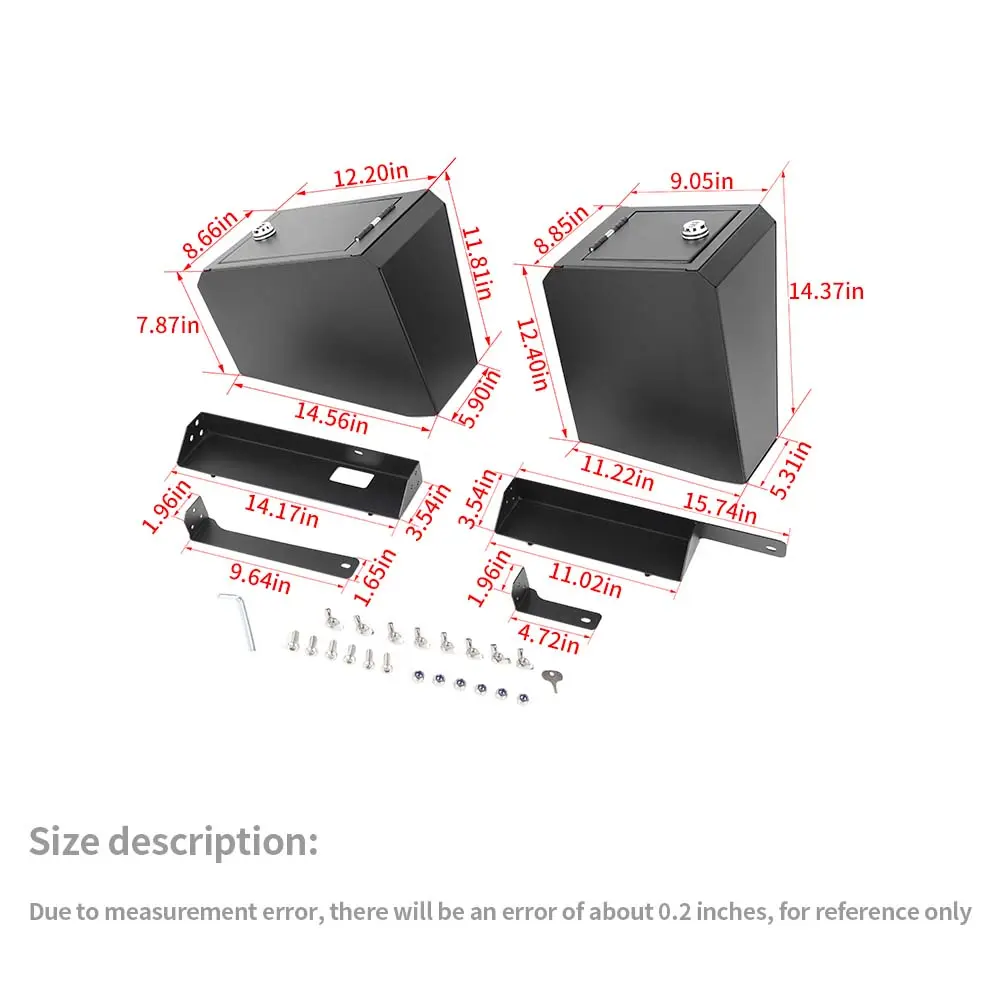 For 2007-2018 Jeep Wrangler JK 2-Dr Trunk Security Storage Box with Combination Lock - Image 7