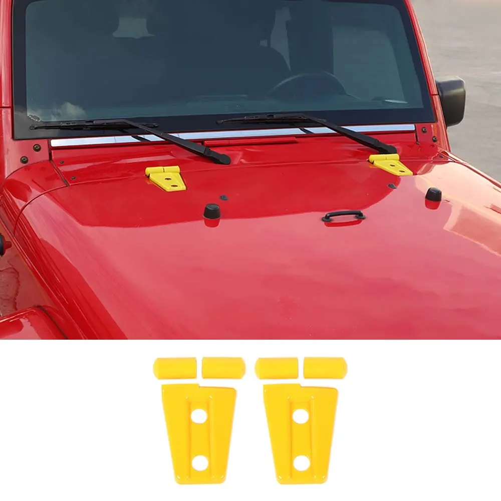 For 2007-2018 Jeep Wrangler JK 2 x Exterior Engine Hood Hinge Cover Trim - Image 13