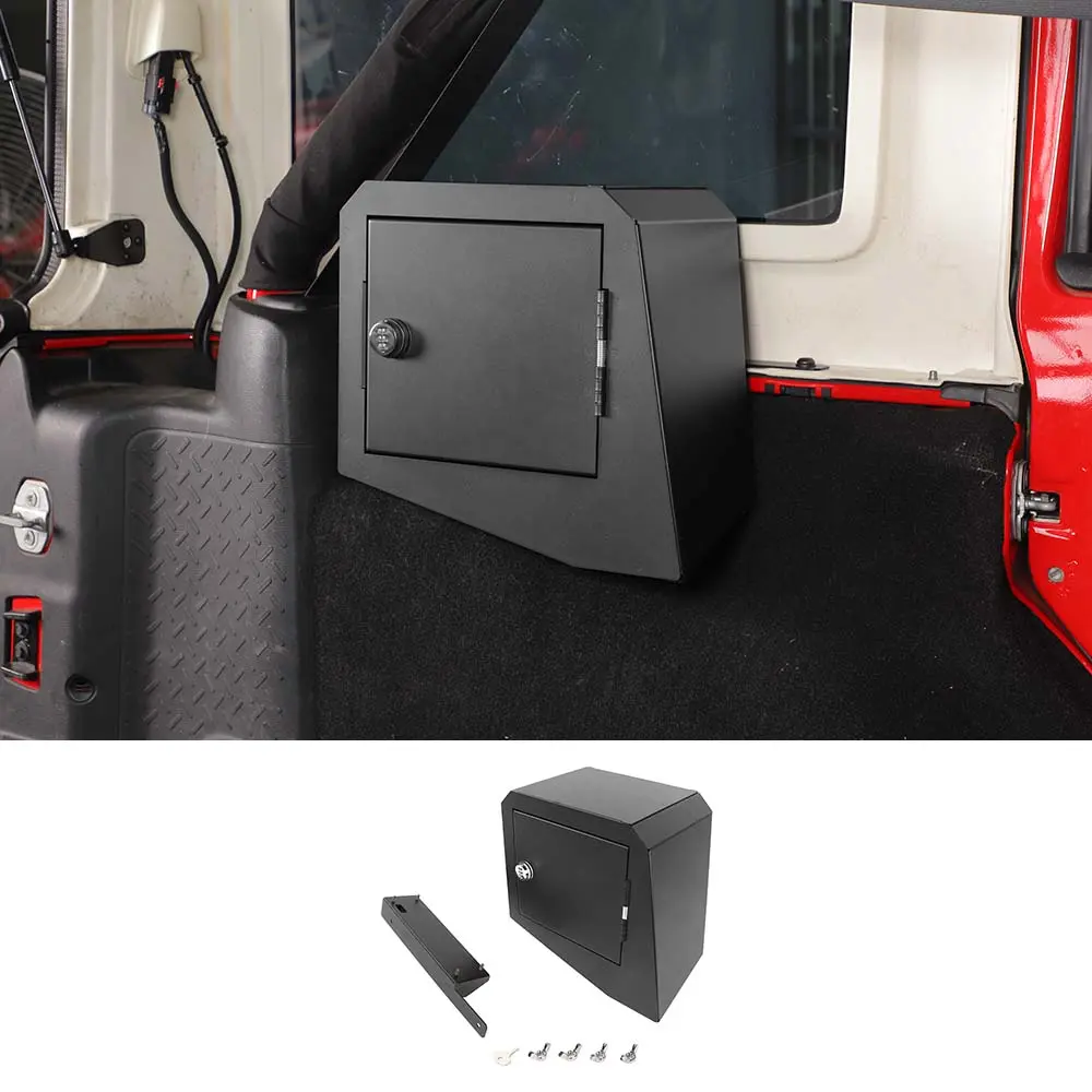 For 2007-2018 Jeep Wrangler JK 4-Dr Trunk Security Storage Box with Lock