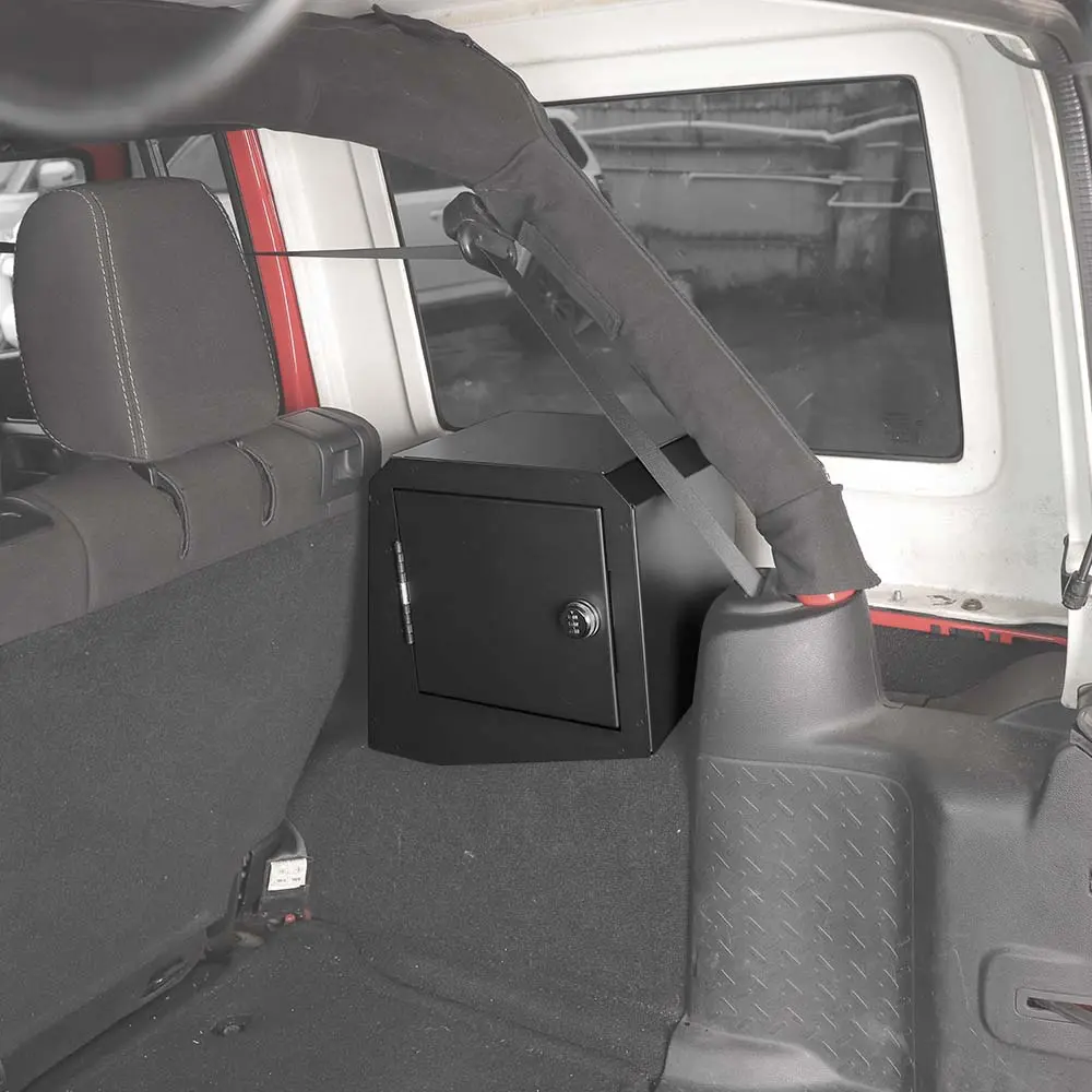 For 2007-2018 Jeep Wrangler JK 4-Dr Trunk Security Storage Box with Lock - Image 4