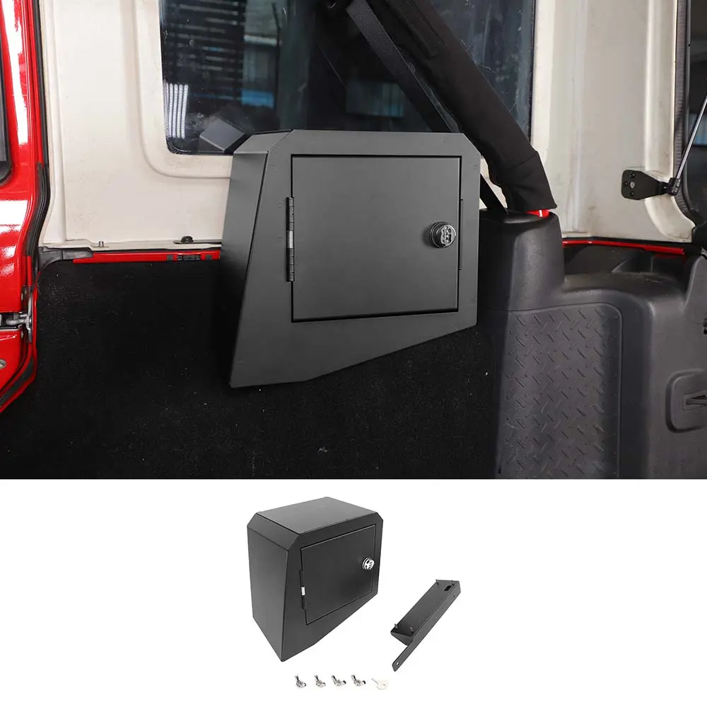 For 2007-2018 Jeep Wrangler JK 4-Dr Trunk Security Storage Box with Lock - Image 8