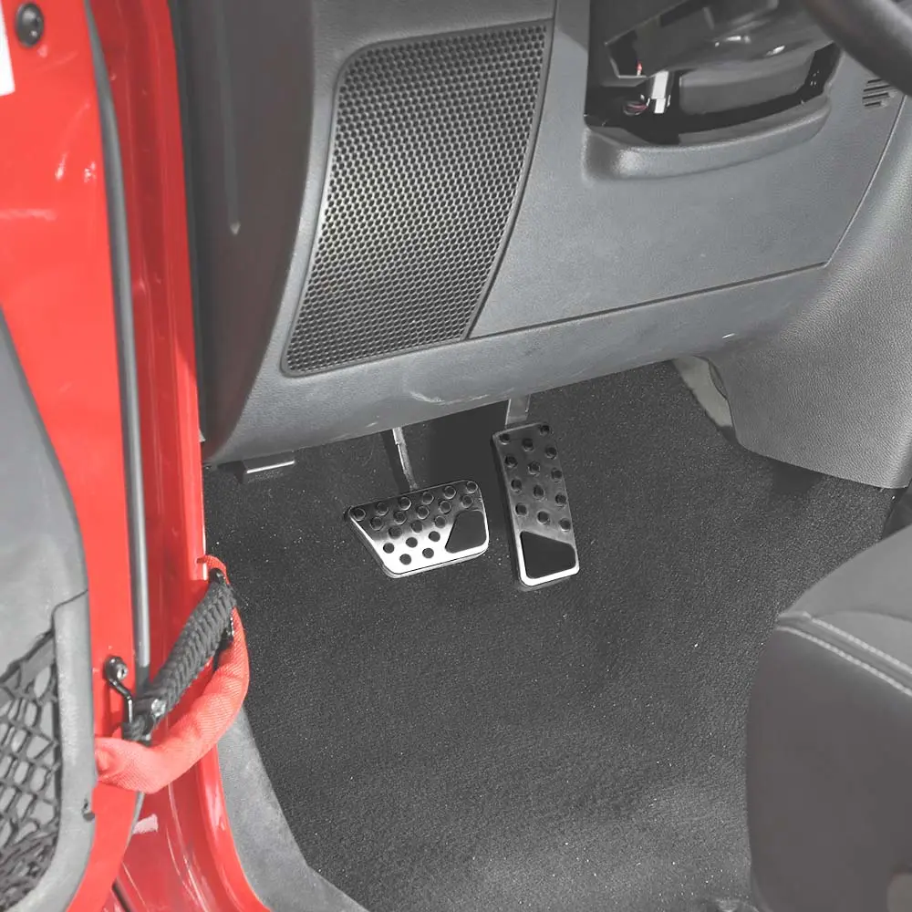 For 2007-2018 Jeep Wrangler JK Brake Gas Pedal Cover Set - Image 2