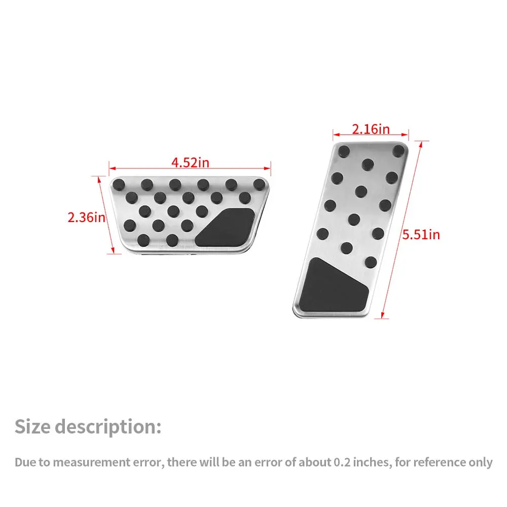For 2007-2018 Jeep Wrangler JK Brake Gas Pedal Cover Set - Image 4