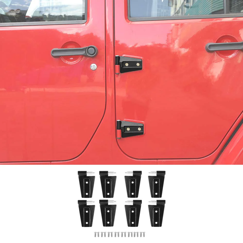 For 2007-2018 Jeep Wrangler JK JKU 2/4-Door Hinge Cover Replacement Original Car Parts - Image 2
