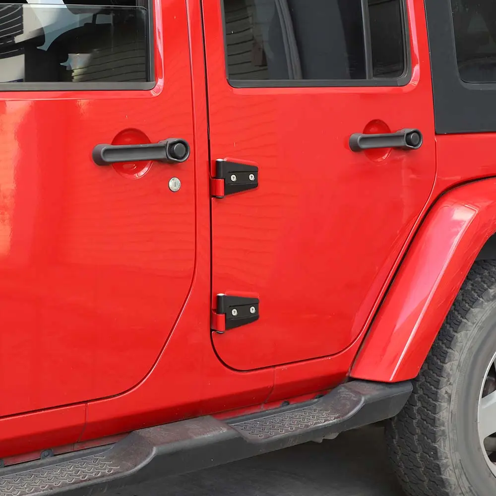 For 2007-2018 Jeep Wrangler JK JKU 2/4-Door Hinge Cover Replacement Original Car Parts - Image 4