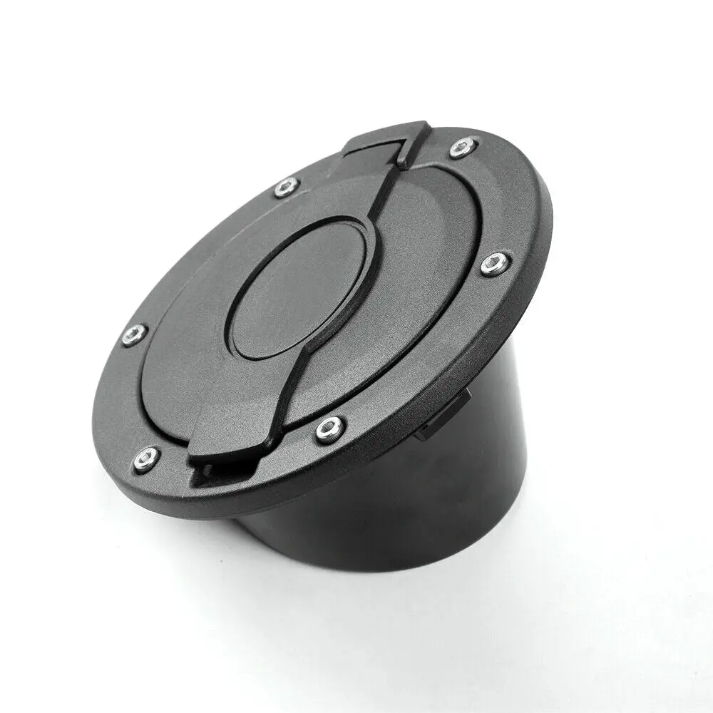 For 2007-2018 Jeep Wrangler JK JKU Fuel Filler Door Gas Lid Tank Cap Cover Trim - Image 10