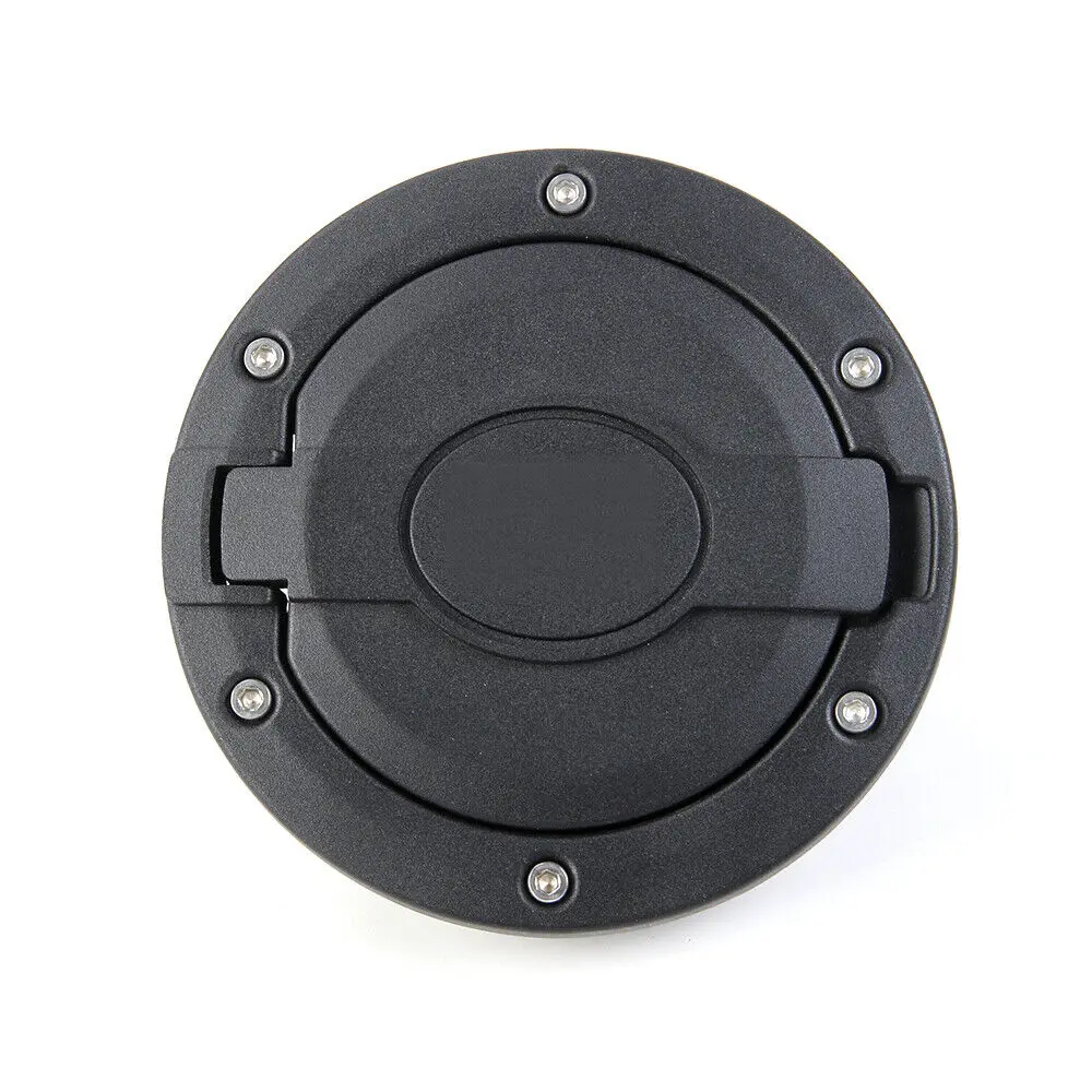 For 2007-2018 Jeep Wrangler JK JKU Fuel Filler Door Gas Lid Tank Cap Cover Trim - Image 11