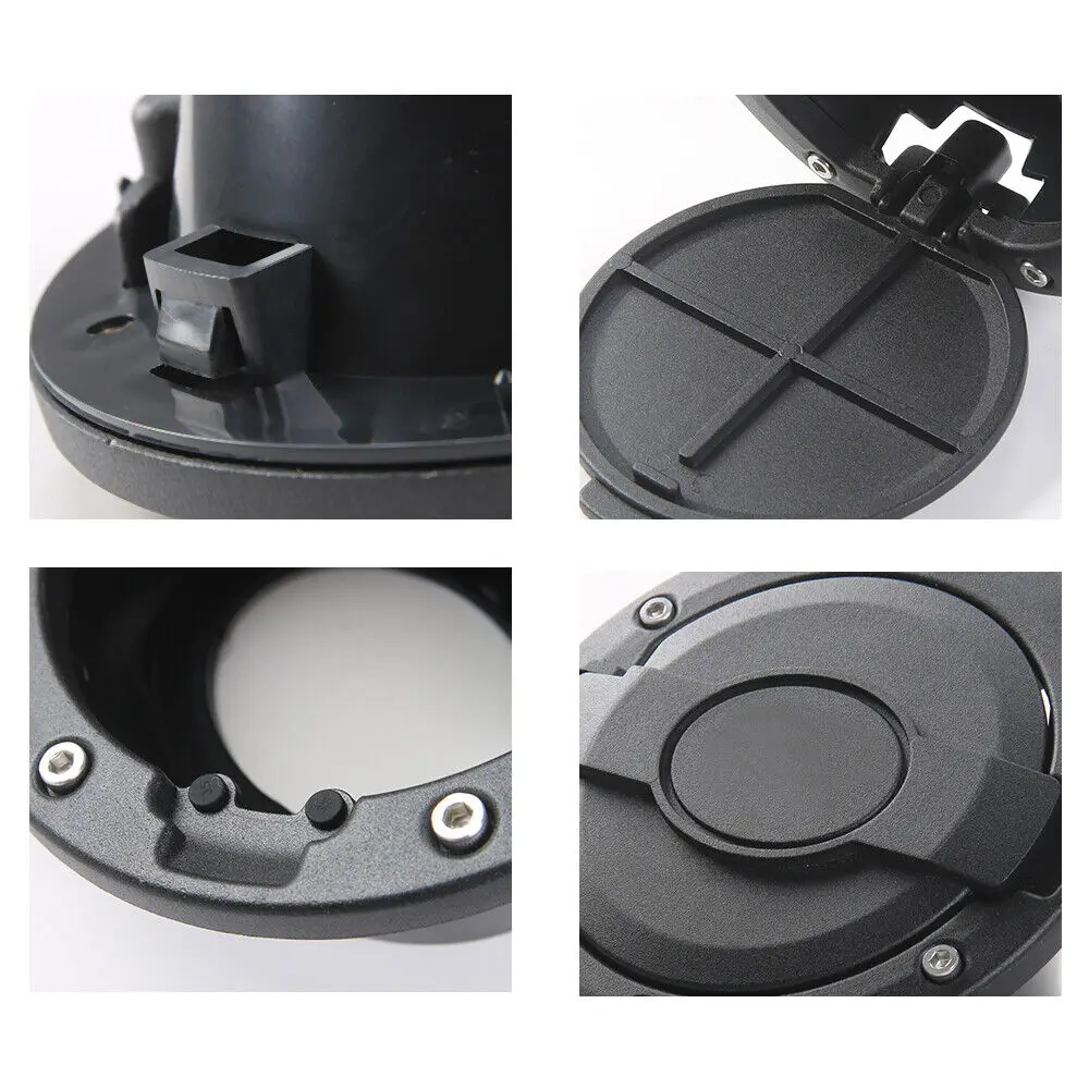 For 2007-2018 Jeep Wrangler JK JKU Fuel Filler Door Gas Lid Tank Cap Cover Trim - Image 7