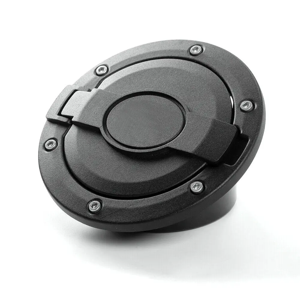 For 2007-2018 Jeep Wrangler JK JKU Fuel Filler Door Gas Lid Tank Cap Cover Trim - Image 9