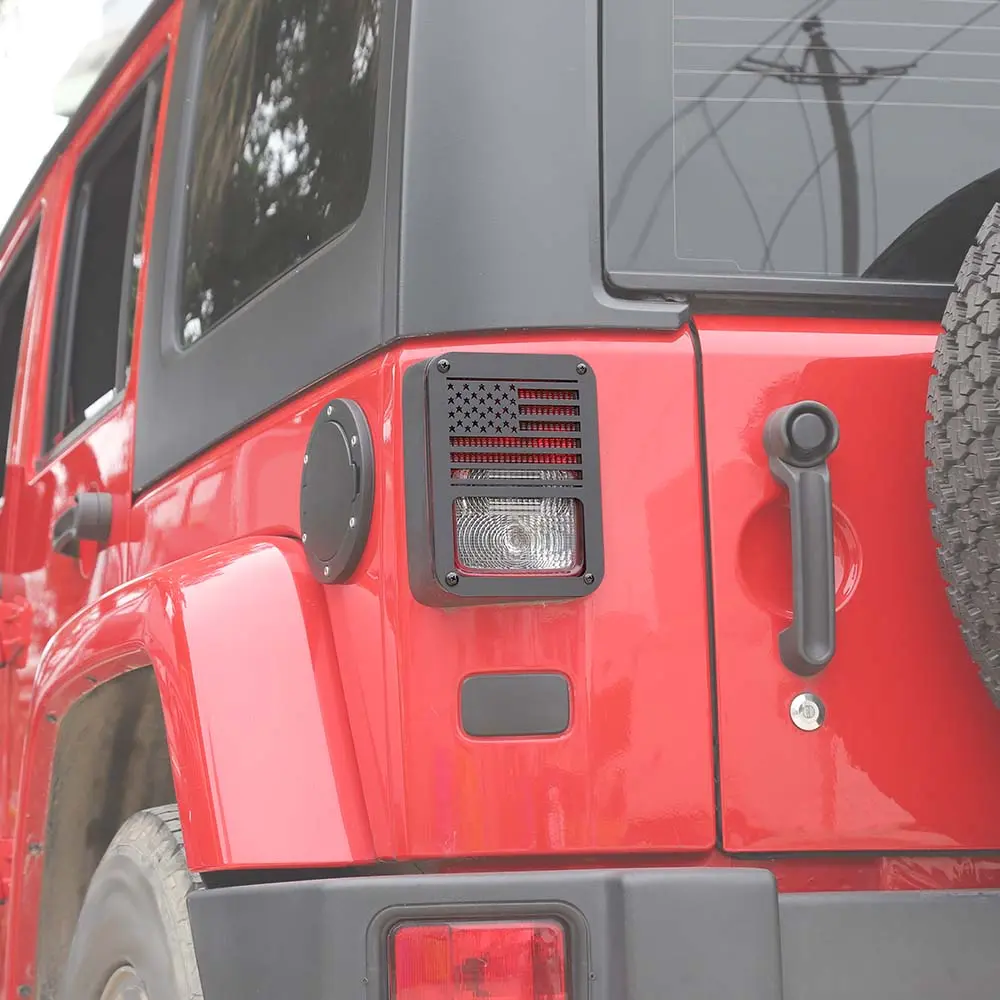 For 2007-2018 Jeep Wrangler JK/JKU Tail Light Guard Protectors Trim - Image 4