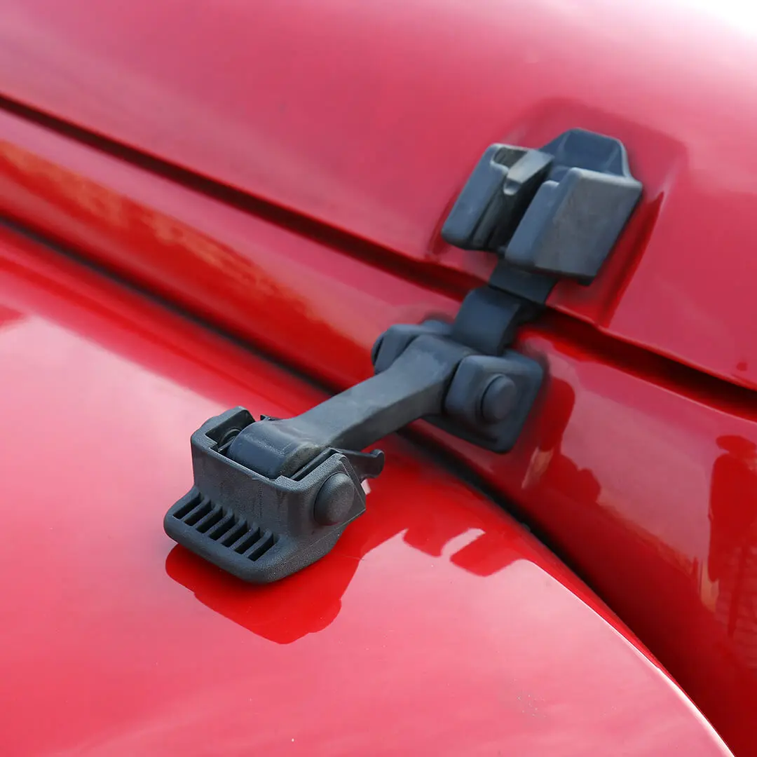 For 2007-2017 Jeep Wrangler JK Original Engine Hood Buckle Rubber Strip Accessories - Image 3