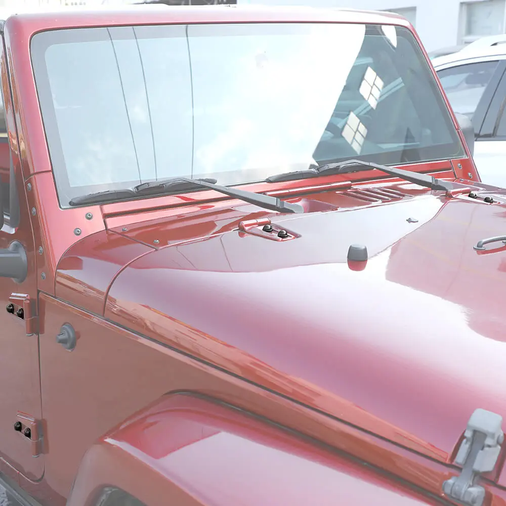 For 2007-2018 Jeep Wrangler JK 2Door Hood & Door Hinge Bolt Trim Cap Cover Kit, A-Pillar Protection, 12PCS - Image 3
