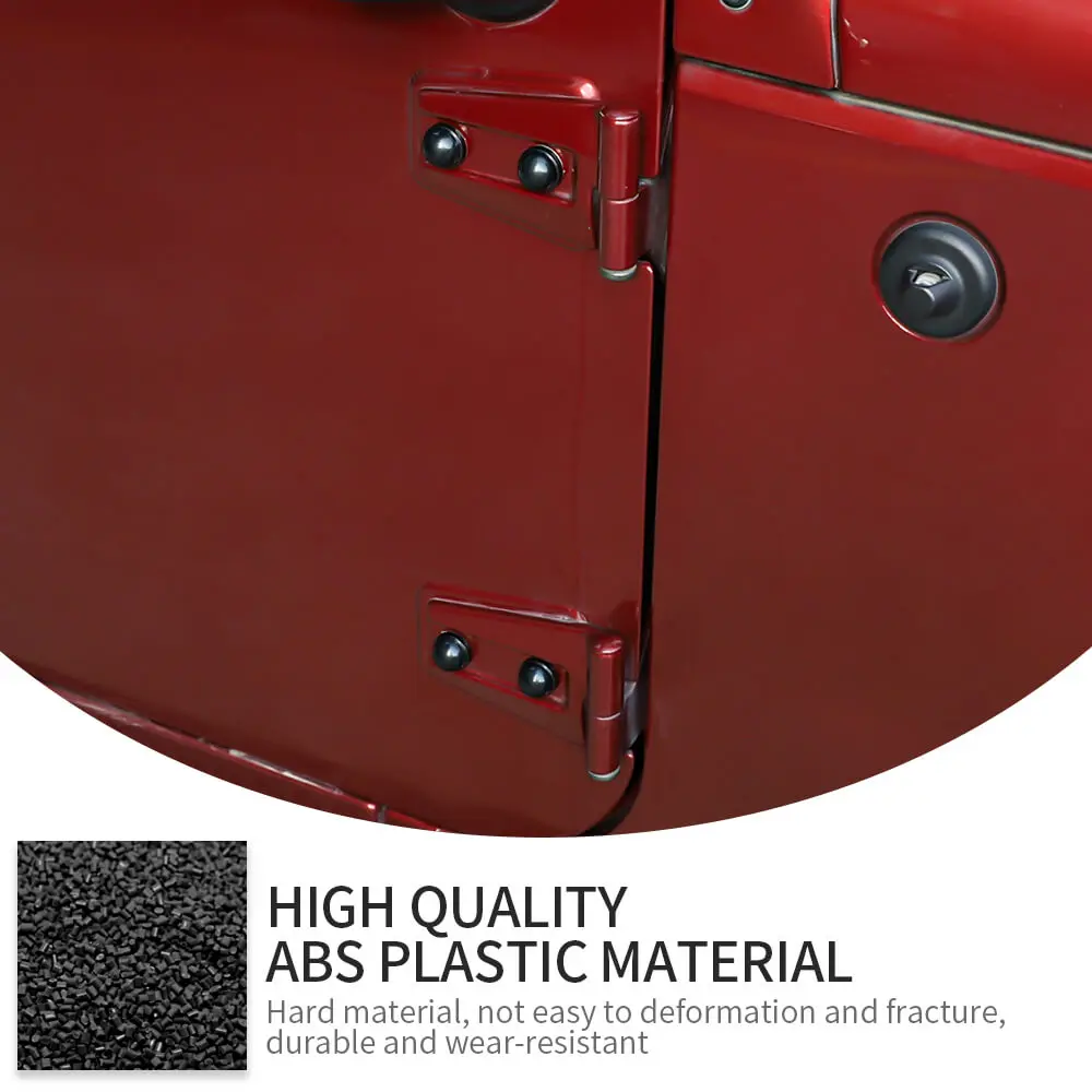 For 2007-2018 Jeep Wrangler JK 2Door Hood & Door Hinge Bolt Trim Cap Cover Kit, A-Pillar Protection, 12PCS - Image 9
