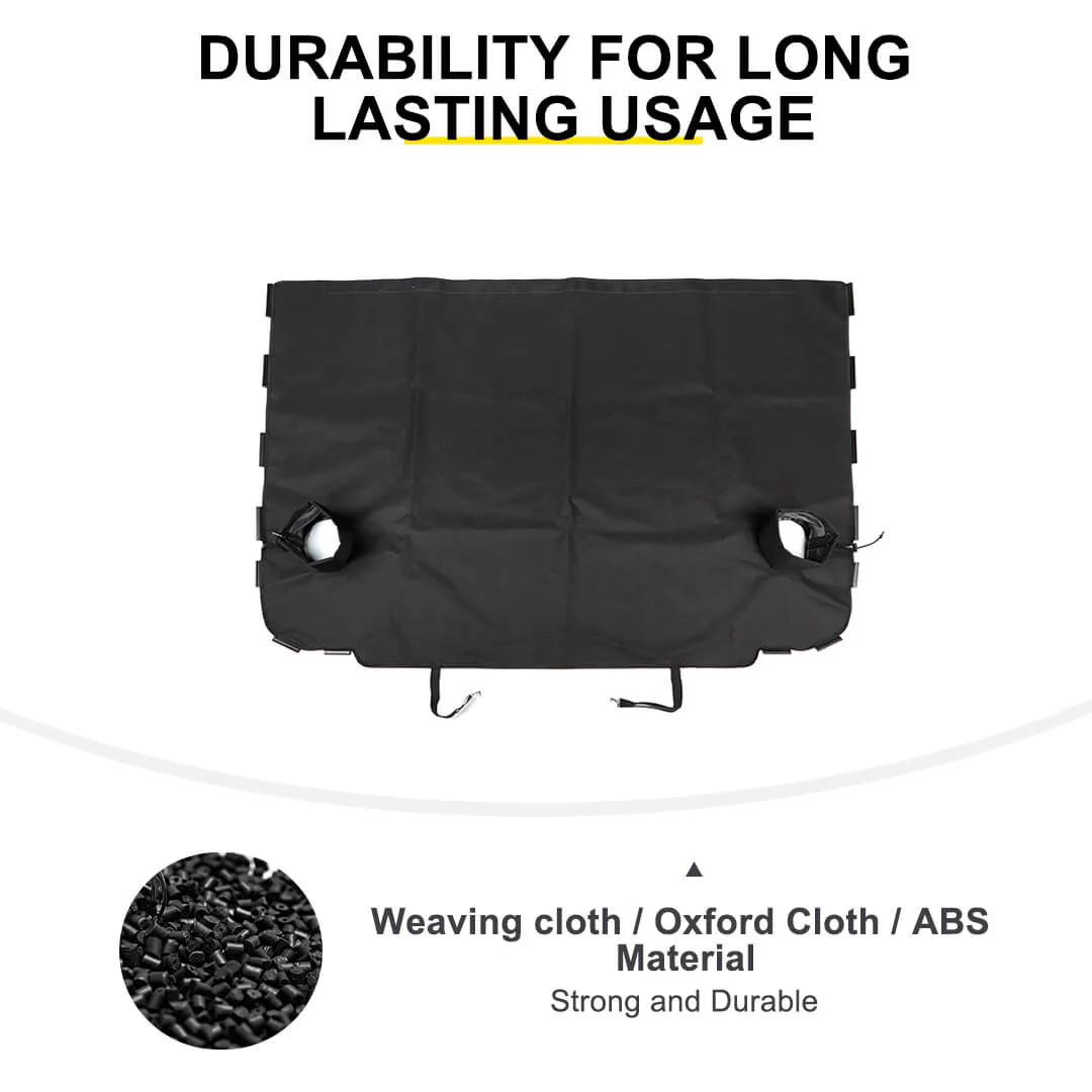 For 2007-2018 Jeep Wrangler JK 2-Door Rear Cargo Cover Privacy Shade Trunk Luggage Cover Waterproof - Image 10