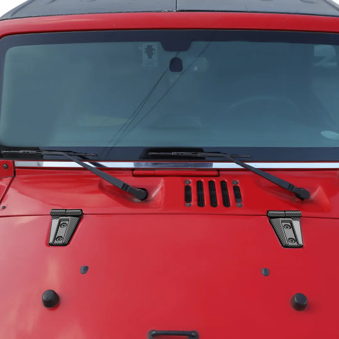 For 2007-2018 Jeep Wrangler JK 2-Door/Hood/Tailgate Hinge Trim Cover (8 pcs) - Image 6