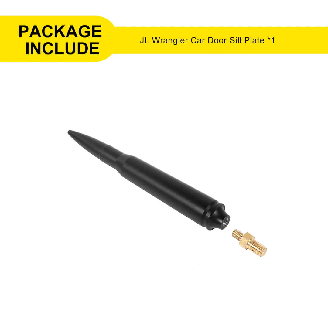 For 2007-2018 Jeep Wrangler JK & 2018-2023 JL JT Bullet Style Cal Short Antenna Mast Accessories - Image 12